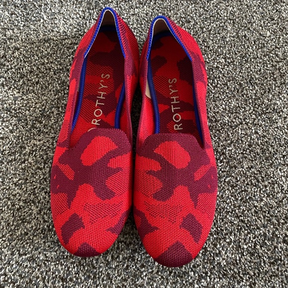 Rothy’s Red Camo loafers size  8 - Picture 1 of 7